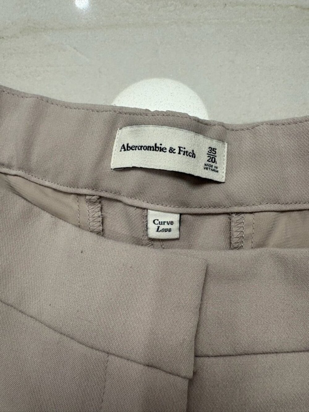 Abercrombie & Fitch, Sloane Tailored Wide Leg Pant, Size 35/20 Long - Picture 7 of 7